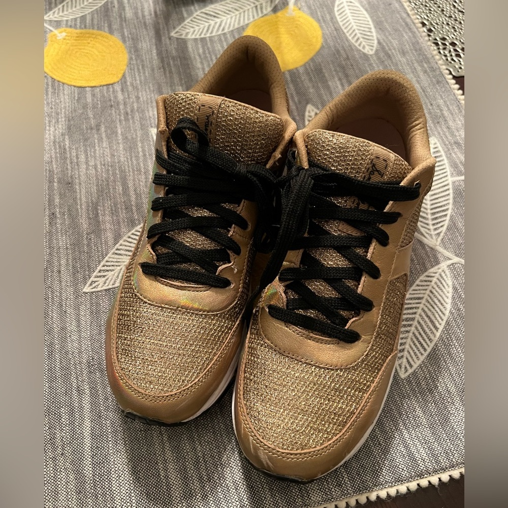 Sam Edelman Gold Sneakers
